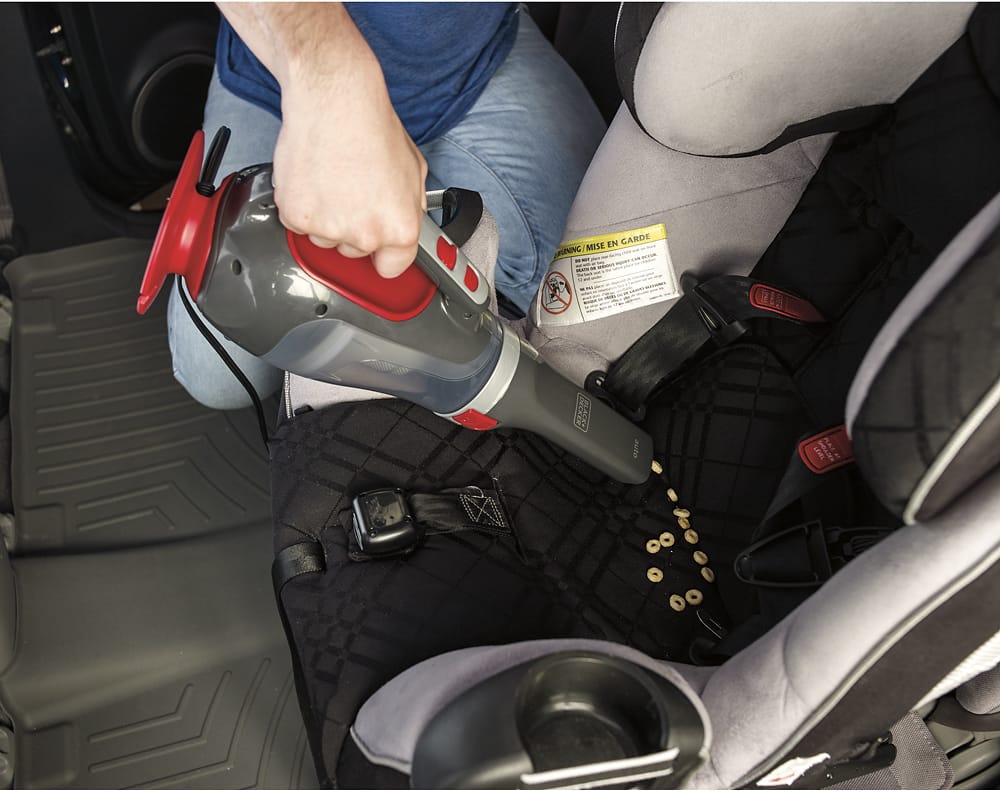 Black & Decker - Automotive Bagless Hand Vac - Titanium/Red - AlternateView14 Zoom