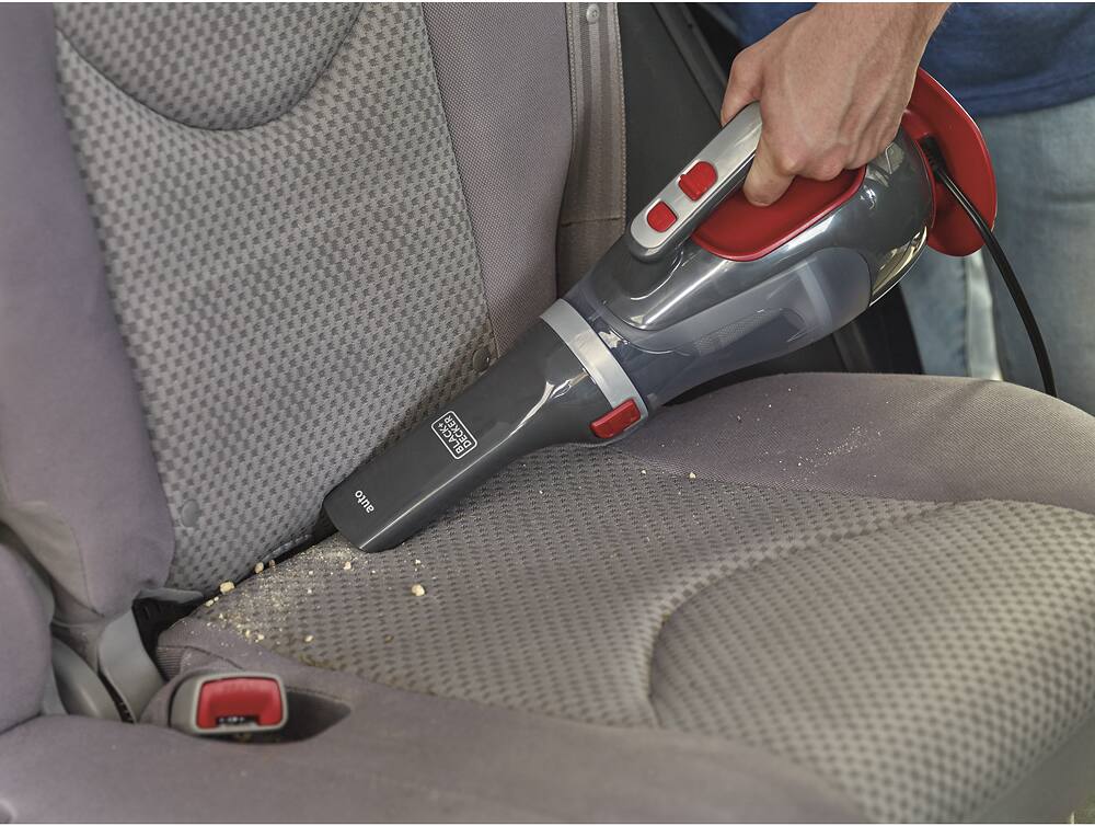 Black & Decker - Automotive Bagless Hand Vac - Titanium/Red - AlternateView16 Zoom