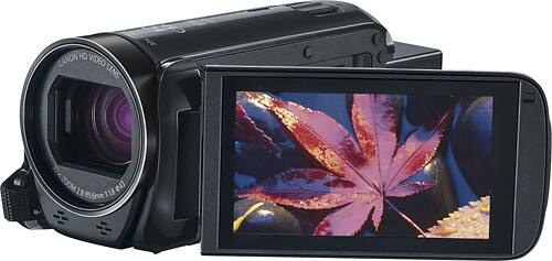 Canon - VIXIA HF R700 HD Flash Memory Camcorder - Black - Angle