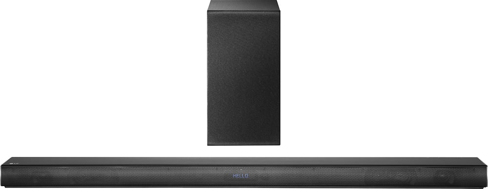 LG - Music Flow 4.1-Ch. Soundbar with Wireless Subwoofer - Black - Front Zoom