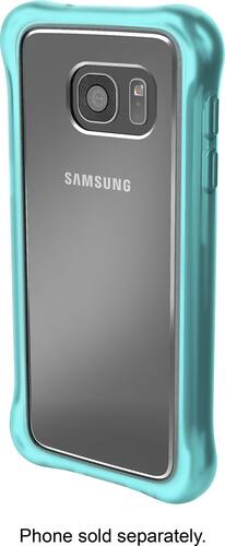 Ballistic - Tungsten Ultra Slim Hard Shell for Samsung Galaxy S7 - Clear / Teal - Larger Front