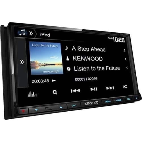 Kenwood - 6.95" - CD/DVD - Built-In Bluetooth - Apple® iPod® - In-Dash Receiver - Black - Alternate View 11