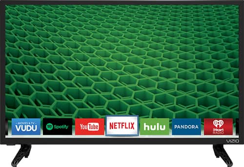 VIZIO - 24" Class (23.54" Diag.) - LED - 1080p - Smart - HDTV - Black - Larger Front