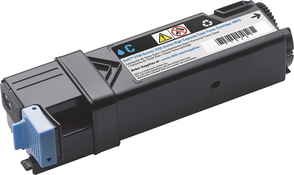 Dell - THKJ8 Toner Cartridge - Cyan - Front Zoom