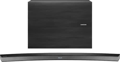 Samsung - 2.1-Channel Curved Soundbar System with Wireless Subwoofer - Black - Larger Front