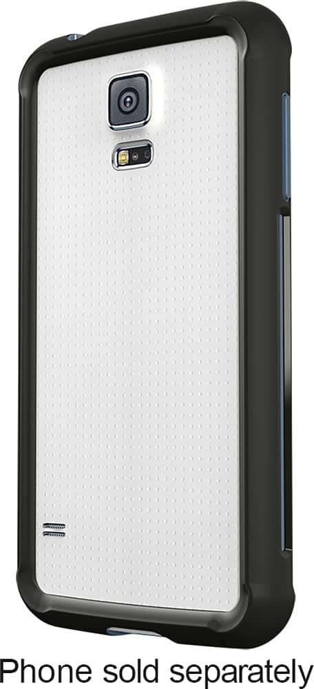 Belkin - AIR PROTECT Grip Bumper Case for Samsung Galaxy S 5 Cell Phones - Black - Front Zoom