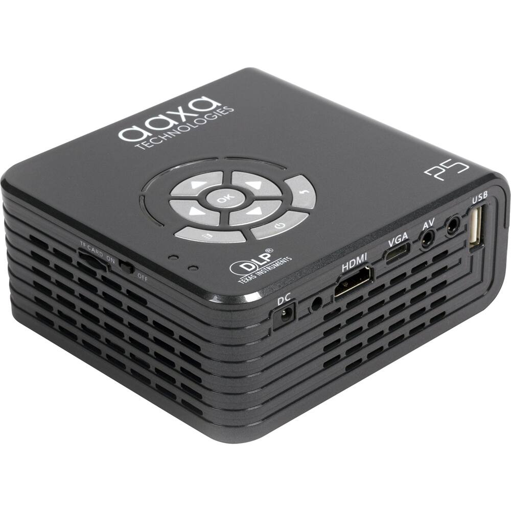 AAXA - P5 Pico 720p DLP Projector - Gray - Left Zoom