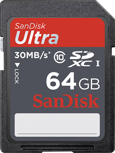 SanDisk Ultra SDSDU-064G-A46 64GB Class 10 SDXC Memory Card