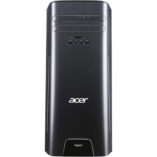 Acer - Aspire Desktop - Intel Core i5 - 8GB Memory - 2TB Hard Drive - Black - Larger Front