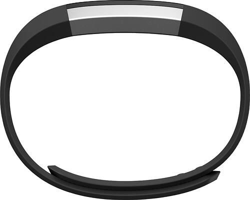 Fitbit - Alta Classic Accessory Band for Fitbit Alta Wireless Activity and Sleep Tracker - Black - Larger Front