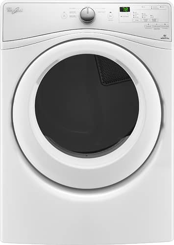 Whirlpool - 7.4 Cu. Ft. 6-Cycle Electric Dryer - White - Larger Front