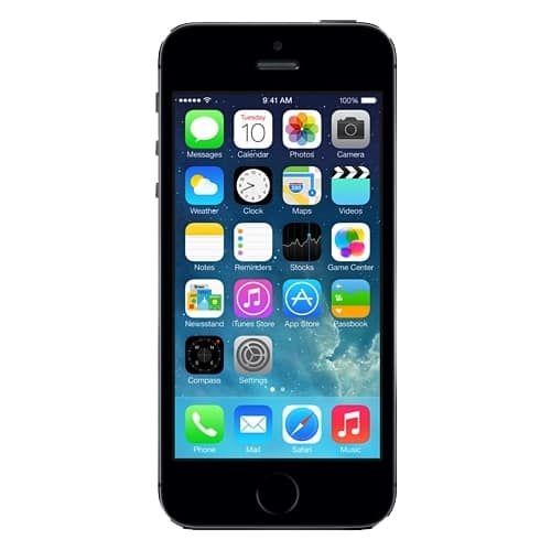 Apple - Certified Pre-Owned iPhone 5s 16GB - Space Gray (Unlocked) - Larger Front