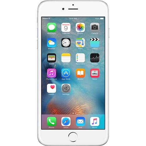 Apple - Certified Pre-Owned iPhone 6 128GB Unlocked Cell Phone - Silver - Larger Front