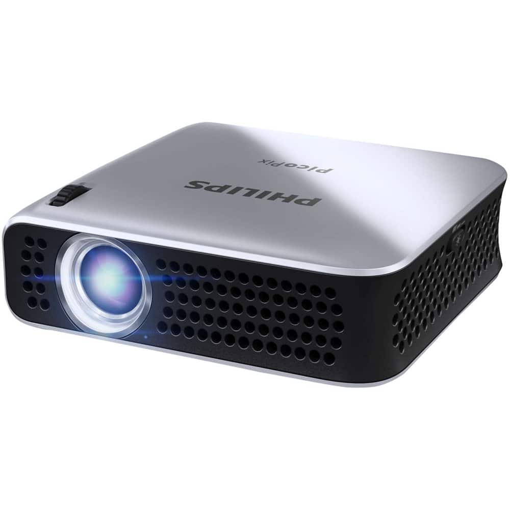 Philips - PicoPix PPX4010 DLP Projector - Silver - Angle Zoom