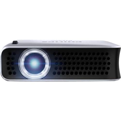 Philips - PicoPix PPX4010 DLP Projector - Silver - Larger Front