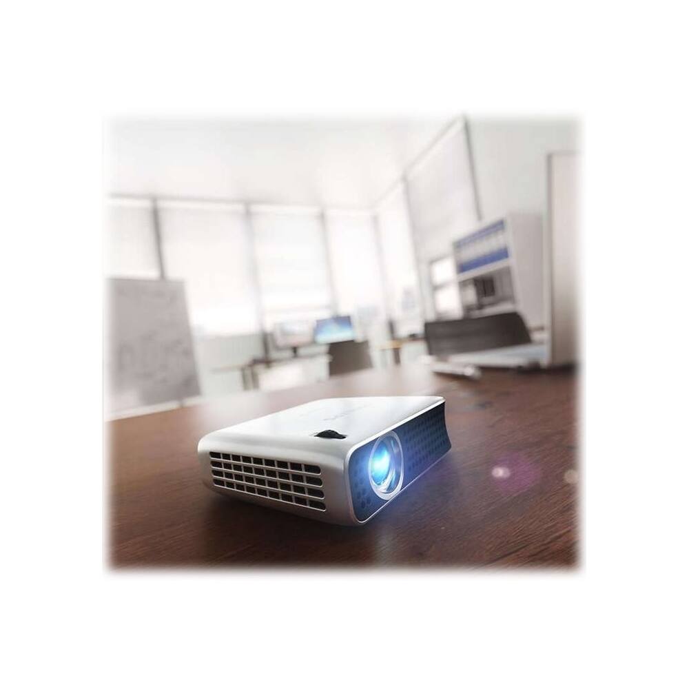 Philips - PicoPix PPX4010 DLP Projector - Silver - Left Zoom