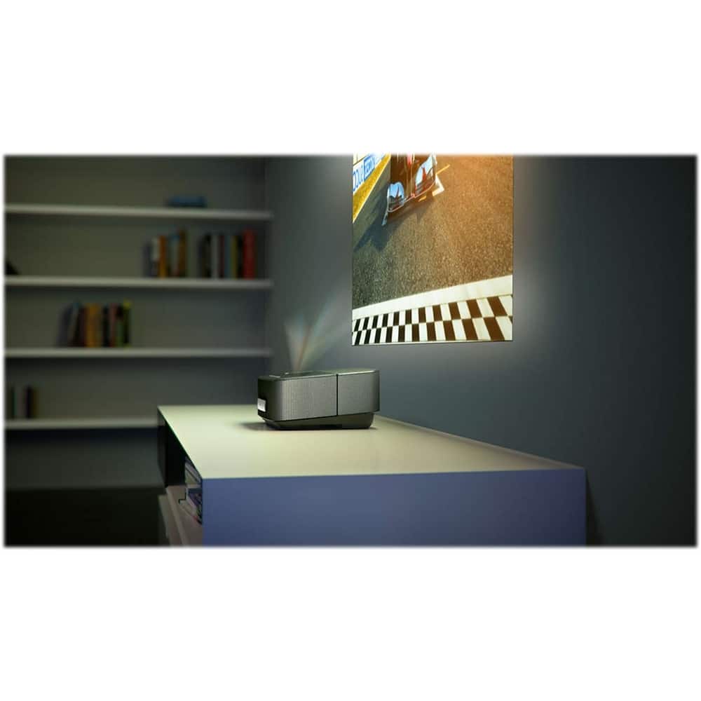 Philips - Screeneo HDP1690 720p DLP Projector - Black - Angle Zoom