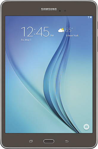 Samsung - Galaxy Tab A - 8" - 16GB - Smoky Titanium - Larger Front