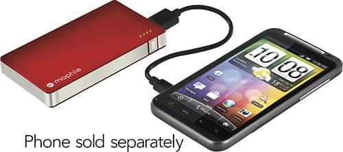 mophie - Juice Pack Powerstation External Battery for Most USB Devices - Red - Alternate View 2