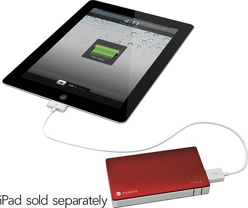 mophie - Juice Pack Powerstation External Battery for Most USB Devices - Red - Alternate View 3