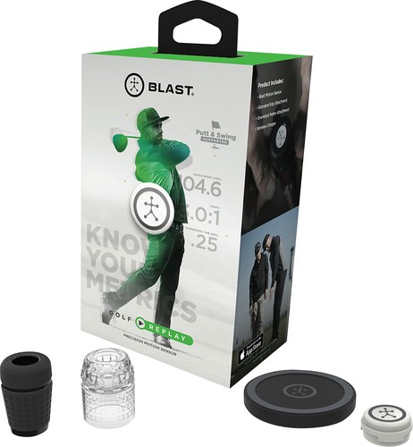 Blast Motion - Blast Golf Replay Motion Sensor - Black - Larger Front