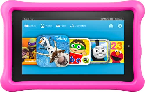 Amazon - Fire Kids Edition - 7" Tablet - 16GB - Pink - Larger Front