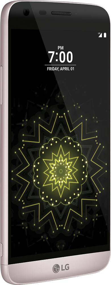 LG - G5 4G LTE with 32GB Memory Cell Phone - Pink (Sprint) - Angle Zoom