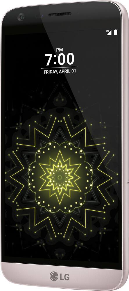 LG - G5 4G LTE with 32GB Memory Cell Phone - Pink (Sprint) - Left Zoom