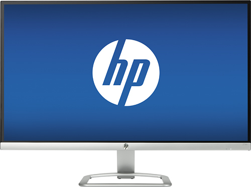 HP - 27" IPS LED FHD Monitor - Natural silver - Larger Front