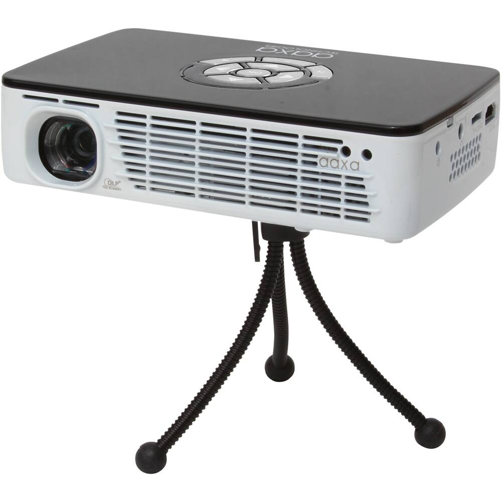 AAXA - Refurbished P300 Pico WXGA DLP Projector - Black/White - Angle Zoom