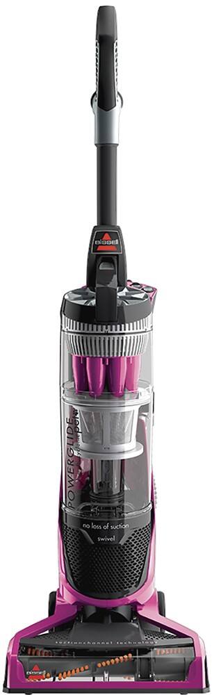 BISSELL - PowerGlide Bagless Pet Upright Vacuum - LaBomba Pink/Black/Sparkle Silver - Front Zoom