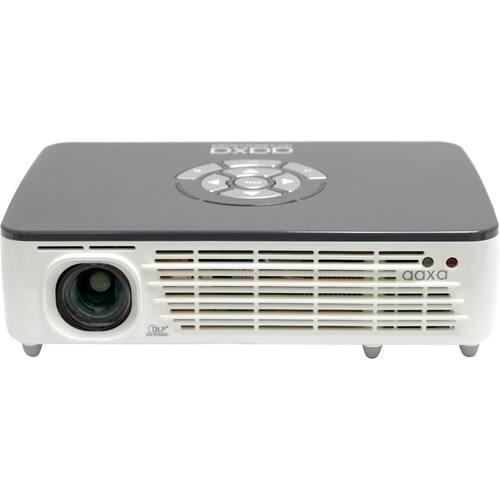 AAXA - Refurbished P450 Pico WXGA DLP Projector - White/Gray - Larger Front
