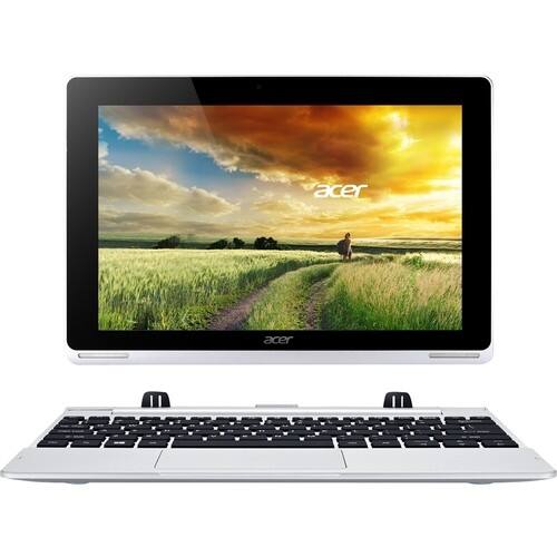 Acer - Aspire Switch 10 Pro 2-in-1 10.1" Refurbished Touch-Screen Laptop - Intel Atom - 2GB Memory - 64GB eMMC Flash Memory - Gray, Silver - Larger Front