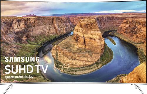 Samsung - 65" Class (64.5" Diag.) - LED - Curved - 2160p - Smart - 4K Ultra HD TV - with High Dynamic Range - Black - Larger Front