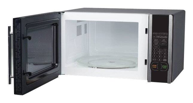 Magic Chef - 1.1 Cu. Ft. Mid-Size Microwave - Stainless-Steel - Alternate View 11