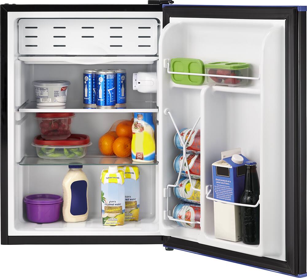 Insignia™ - 2.6 Cu. Ft. Dry-Erase Compact Refrigerator - Blue - AlternateView12 Zoom