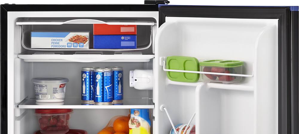 Insignia™ - 2.6 Cu. Ft. Dry-Erase Compact Refrigerator - Blue - AlternateView13 Zoom