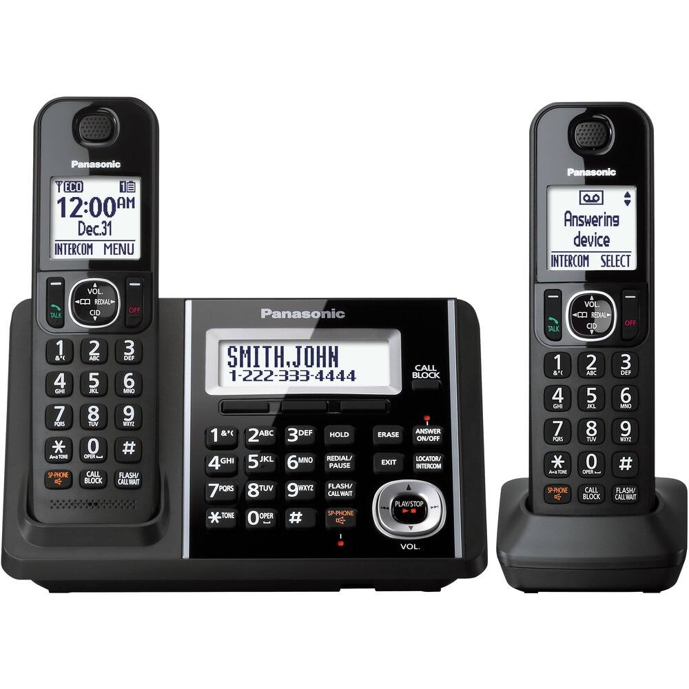 Best Buy Panasonic KX TGF342B DECT 6 0 Expandable Cordless Phone