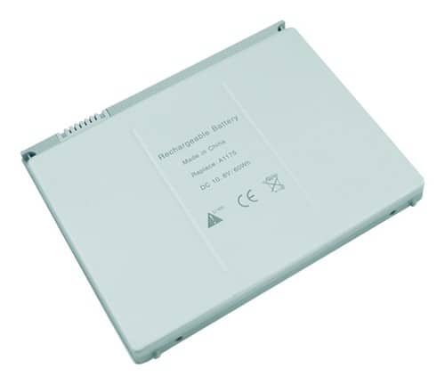 Laptop Battery Pros - Lithium-Polymer Battery for 15" Apple® MacBook® - Silver - Larger Front