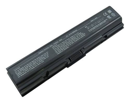 Laptop Battery Pros - Lithium-Ion Battery for Toshiba Equium A200 and PA3534U Laptops - Black - Larger Front