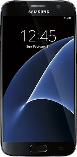 Samsung - Refurbished Galaxy S7 32GB - Black Onyx (Verizon Wireless) - Larger Front