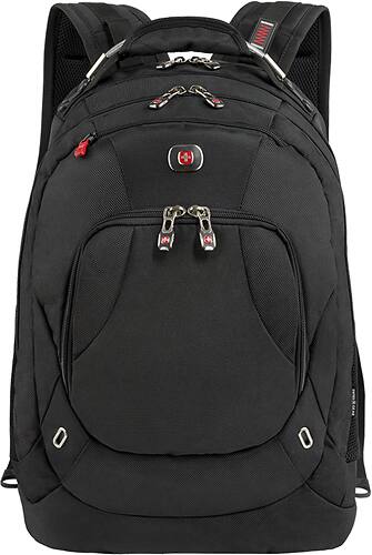 SwissGear - Hardwire Deluxe Laptop Backpack - Black - Larger Front