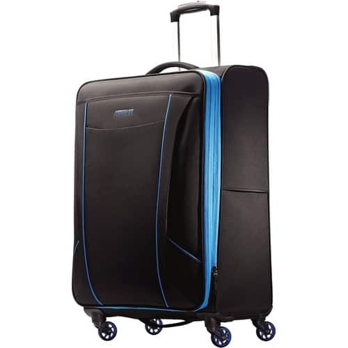 American Tourister - Skylite 24" Spinner - Black; Blue - Larger Front