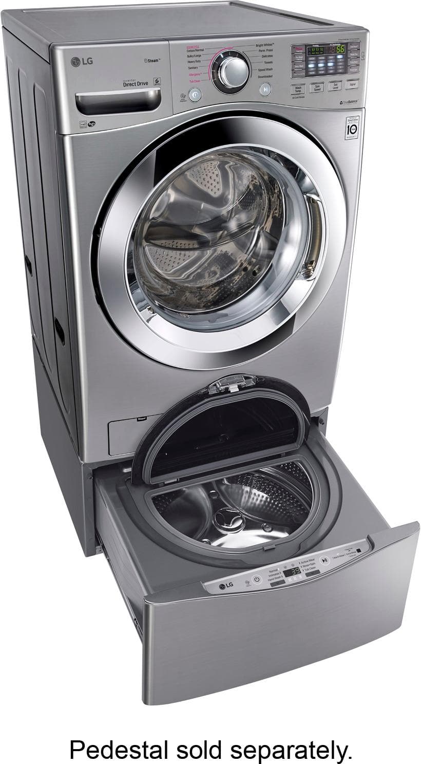 LG - 4.5 Cu. Ft. 12-Cycle Front-Loading Washer - Graphite steel - AlternateView12 Zoom