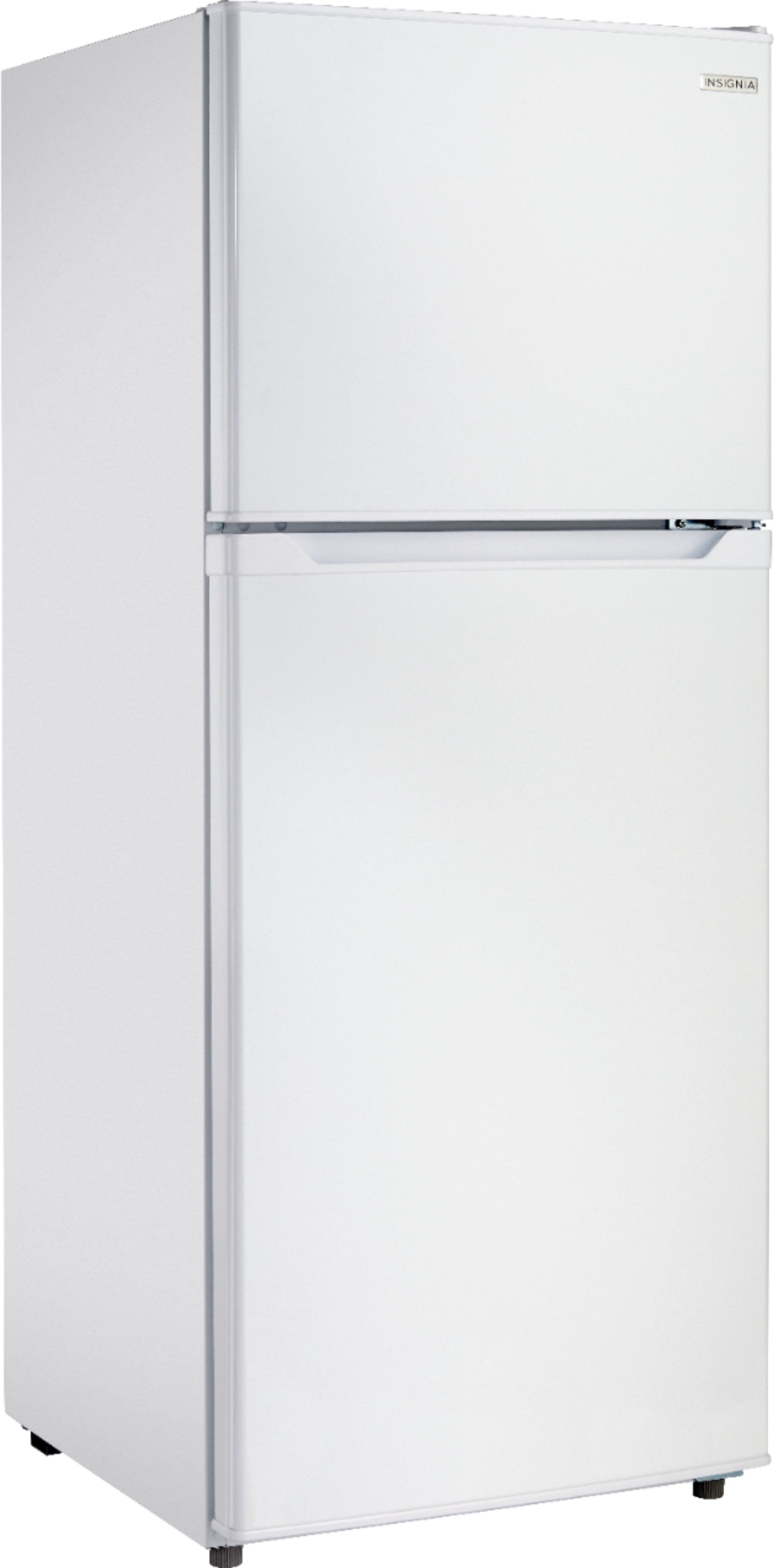 Insignia™ - 9.9 Cu. Ft. Top-Freezer Refrigerator - White - Angle Zoom