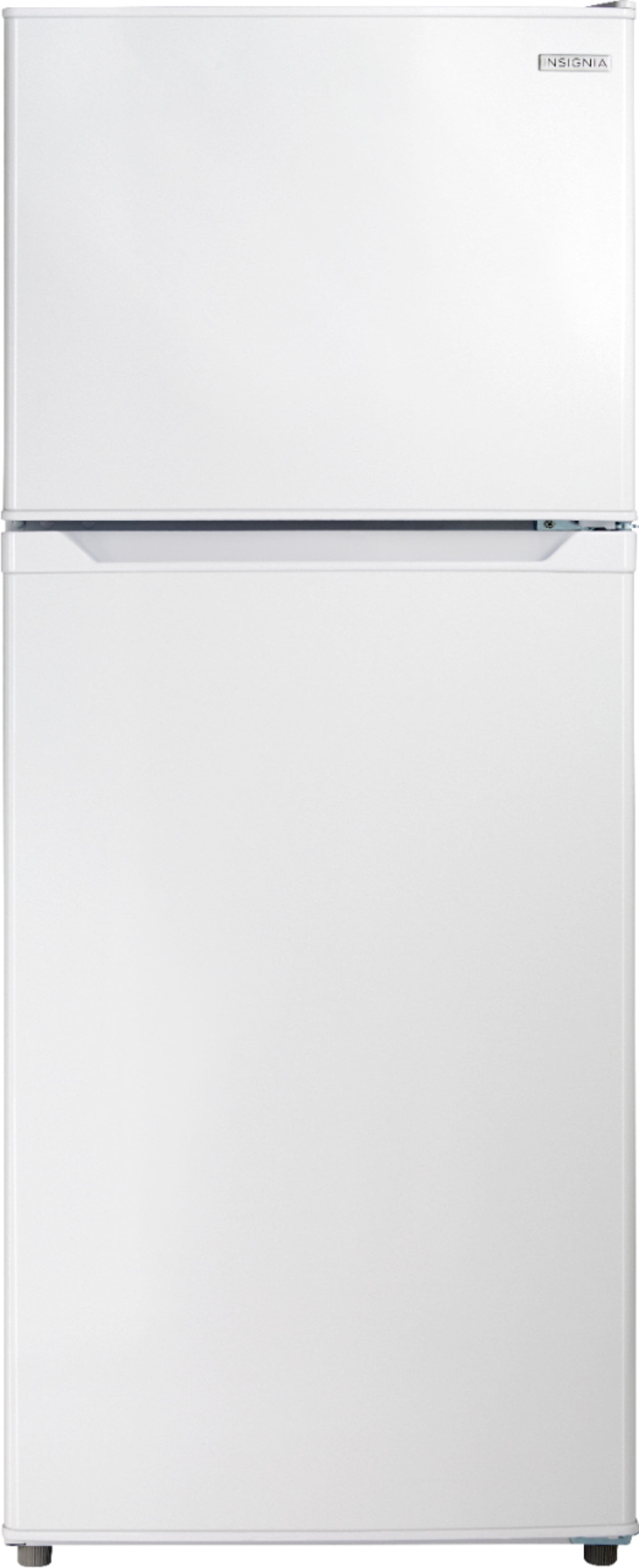 Insignia™ - 9.9 Cu. Ft. Top-Freezer Refrigerator - White - Front Zoom