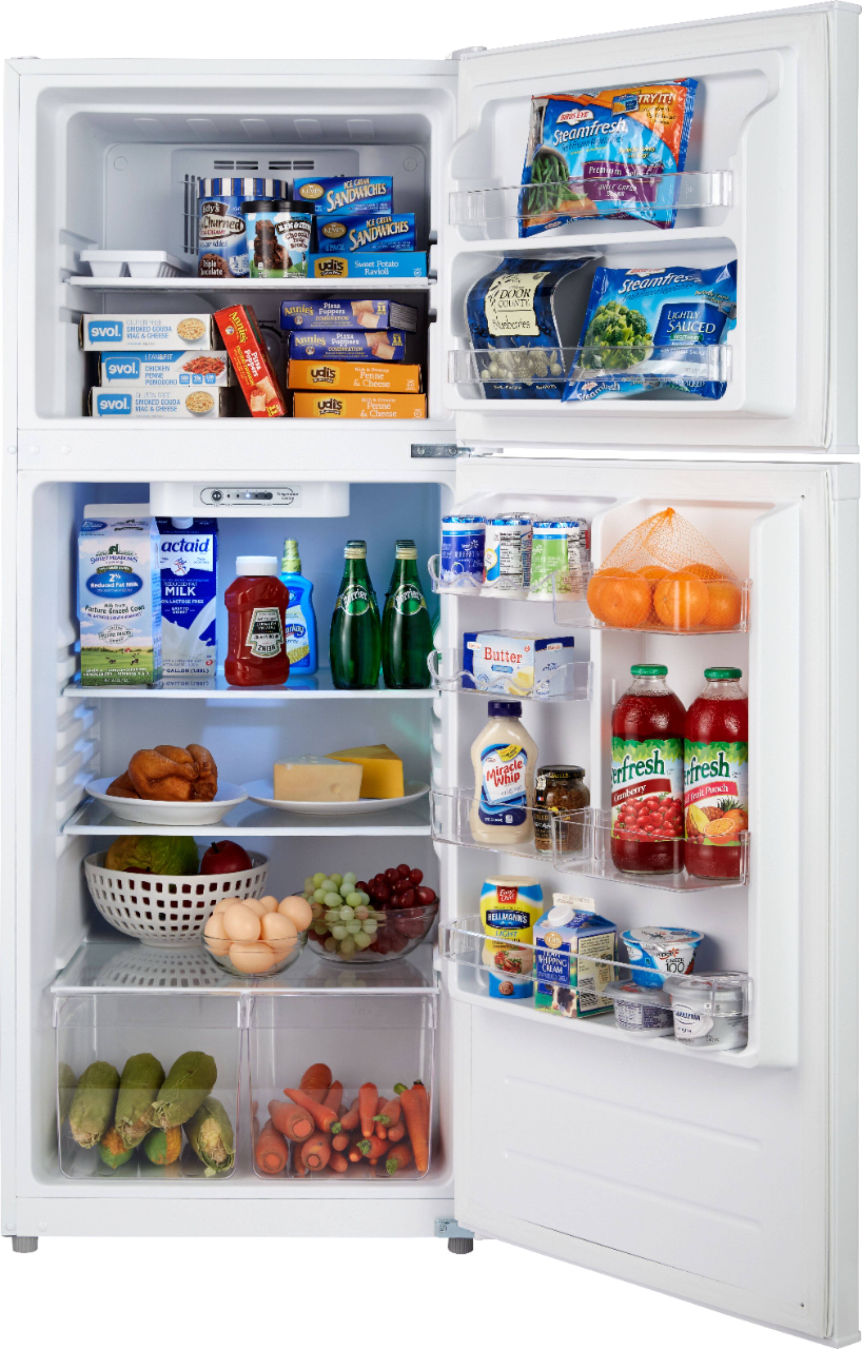 Insignia™ - 9.9 Cu. Ft. Top-Freezer Refrigerator - White - AlternateView11 Zoom