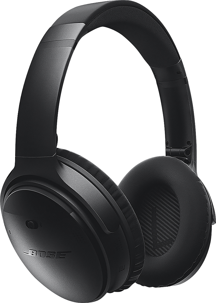 Bose® - QuietComfort® 35 wireless headphones - Black - Front Zoom