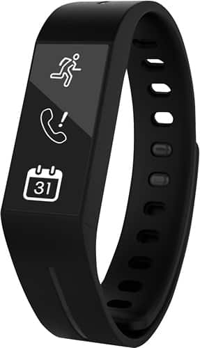Striiv - Touch Fitness Tracker and Smartwatch - Black - Larger Front
