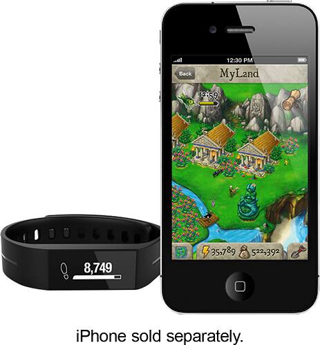 Striiv - Touch Fitness Tracker and Smartwatch - Black - Alternate View 3